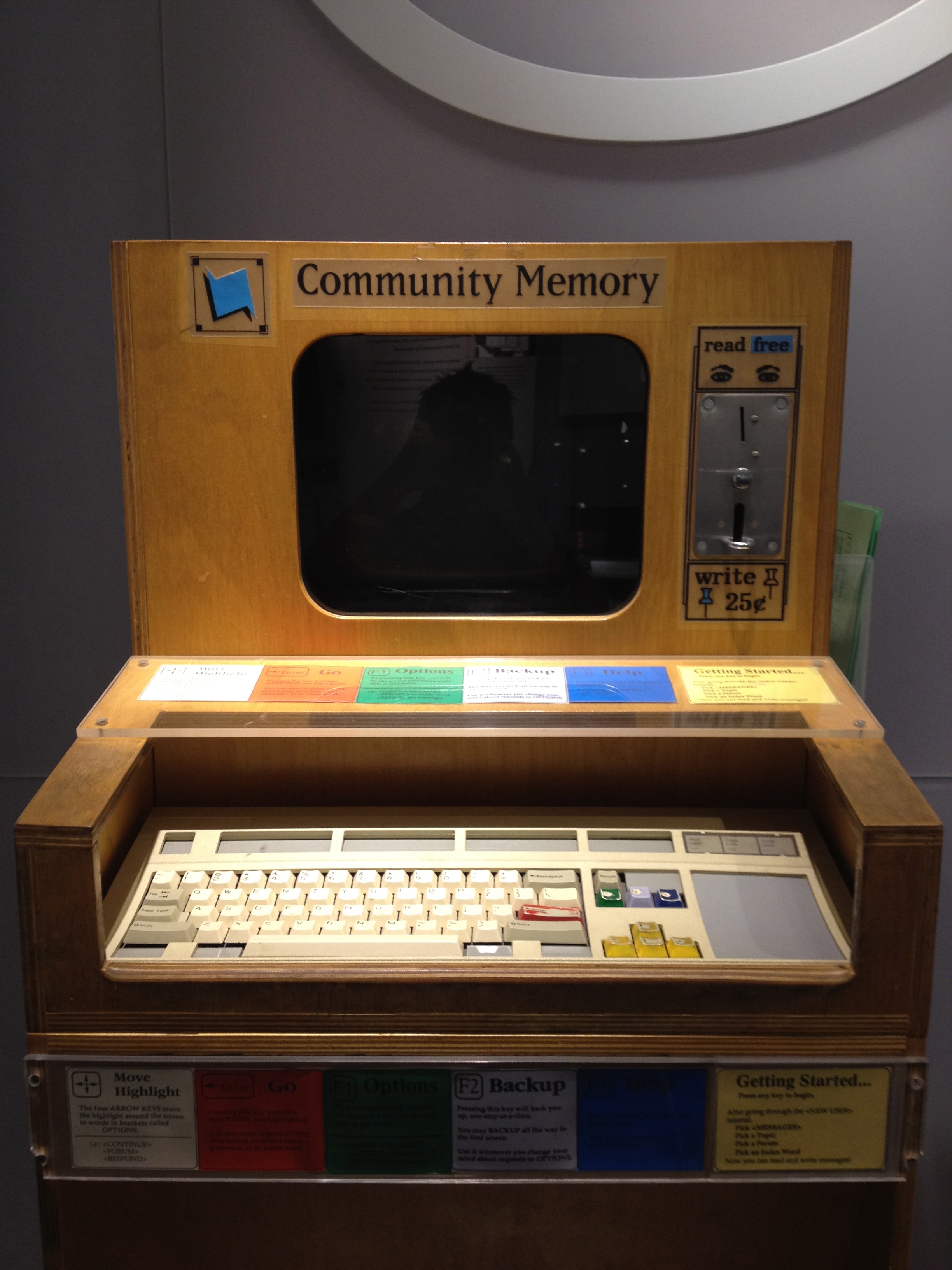 Community Memory teletype machine
