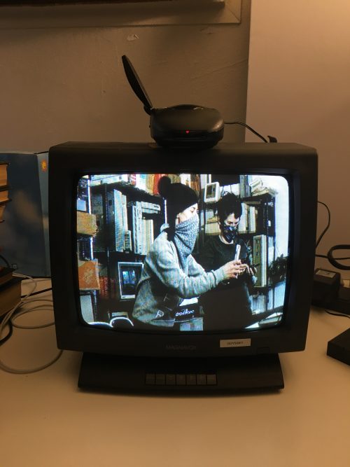 TV broadcast of Lori Emerson and libi striegl broadcasting